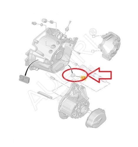 Gearbox magnet Citroën Jumpy, Berlingo since 2007 - BE4R