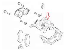 Brake caliper Fiat Ducato since 2021 rear right, without holder