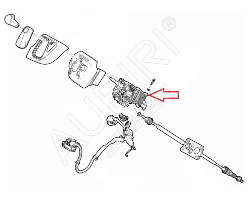 Gear lever Fiat Ducato since 2021 automatic transmission