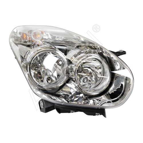 Headlight Fiat Doblo 2010-2016 right H7+H1, with motor