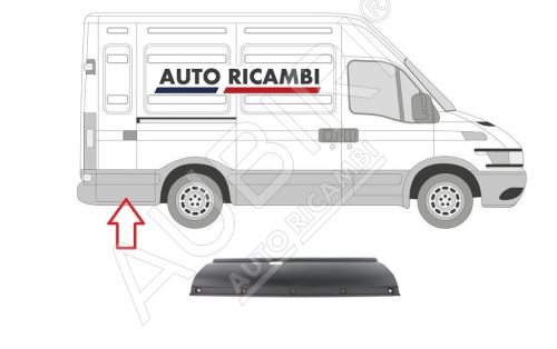 Protective trim Iveco Daily 2000-2011 right, behind the rear wheel