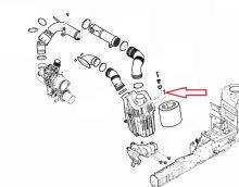 Air filter cover screw Fiat Ducato since 2021 2.2D (1)