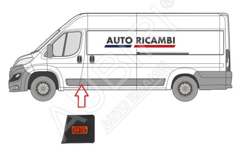 Protective trim Fiat Ducato since 2014 left, behind the front door, B-column