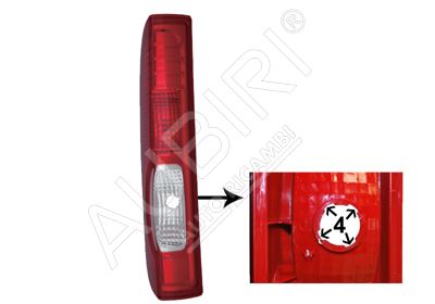 Tail light Renault Trafic 2006-2014 left without bulb holder, 4 grooves