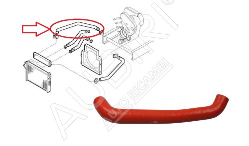 Charger Intake Hose Iveco Daily 2000-2006 2.8 C15 from turbocharger to intercooler