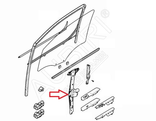 Window mechanism Fiat Scudo since 2022, Jumpy, Expert since 2016 front, right