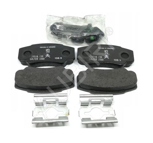 Brake pads Fiat Ducato 1994-2006 rear, with accessories