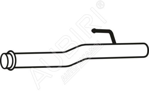 Exhaust pipe Fiat Scudo, Citroën Jumpy, Peugeot Expert 2007-2016 2.0D rear