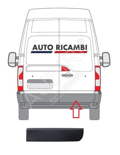 Protective trim Renault Master since 2010 rear, right door