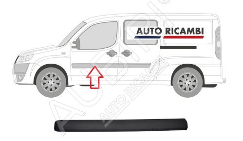 Protective trim Fiat Doblo 2005-2010 left, front door