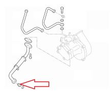 Turbo oil overflow pipe reduction Fiat Ducato since 2011 2.3 (2)