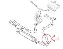 Charger Intake Hose Fiat Doblo since 2010 1.6/2.0 D from intercooler to throttle (2)